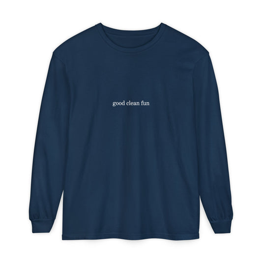 Good Clean Fun Long Sleeve Cotton T-Shirt