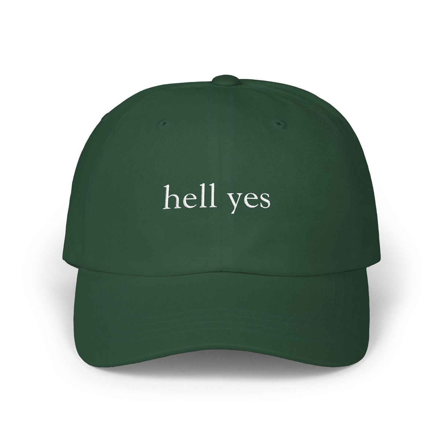Hell Yes Dad Cap — Embroidered Casual Baseball Hat