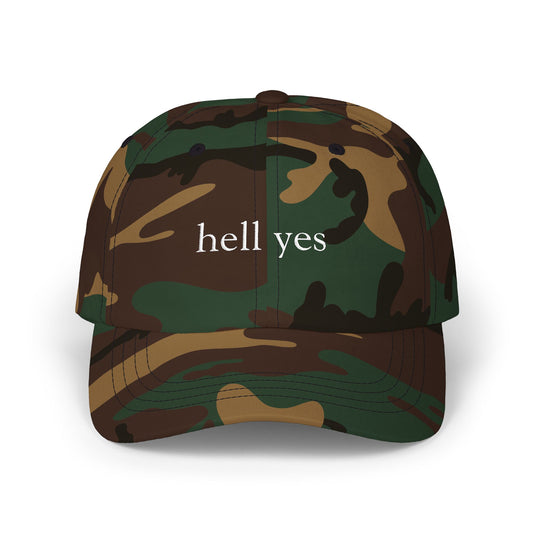 Hell Yes Dad Cap — Embroidered Casual Baseball Hat